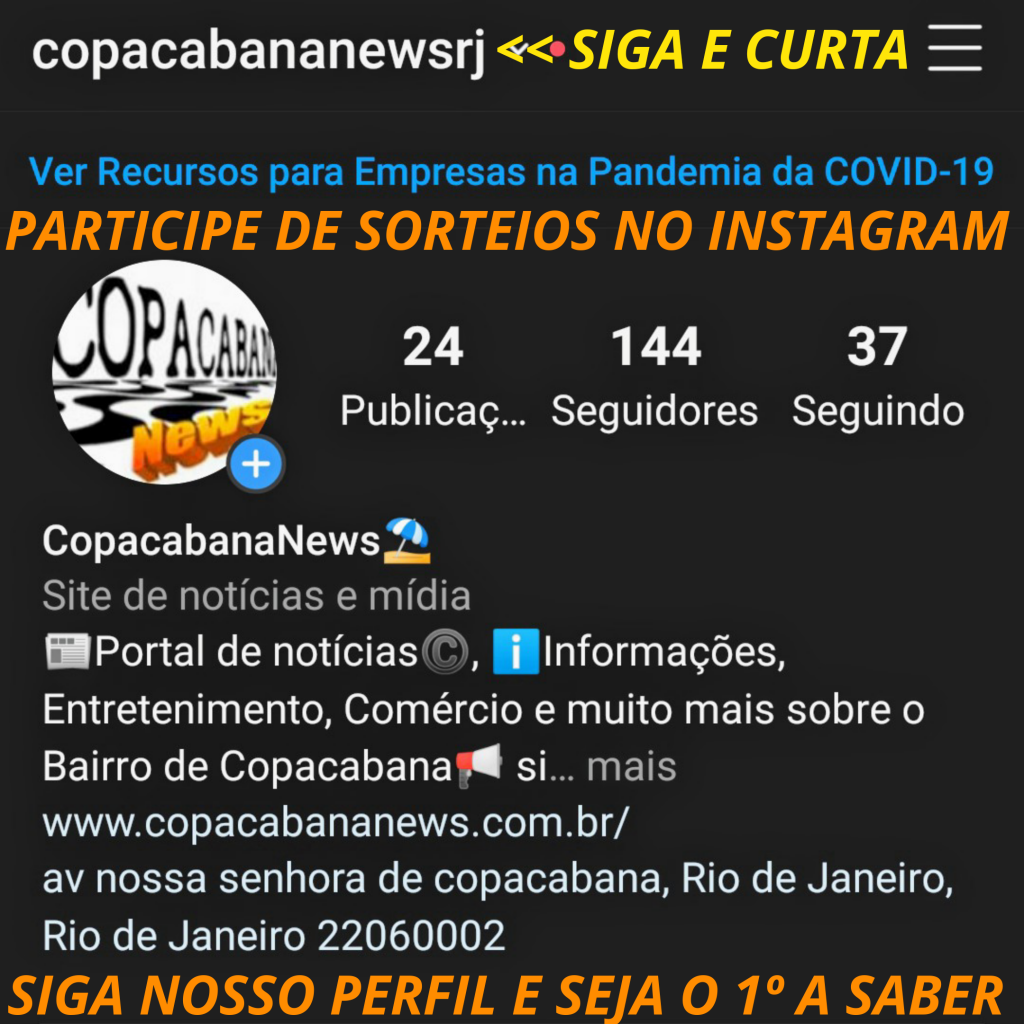 Instagram CopacabanaNews.com.br