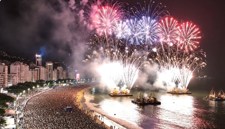 Réveillon 2026 Incrível Show de Drones Imperdível em Copacabana